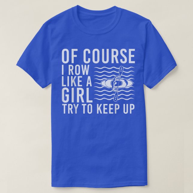 Cool Rowing Art Women Girls Coswain Paddle Oar Cre T-Shirt (Design Front)