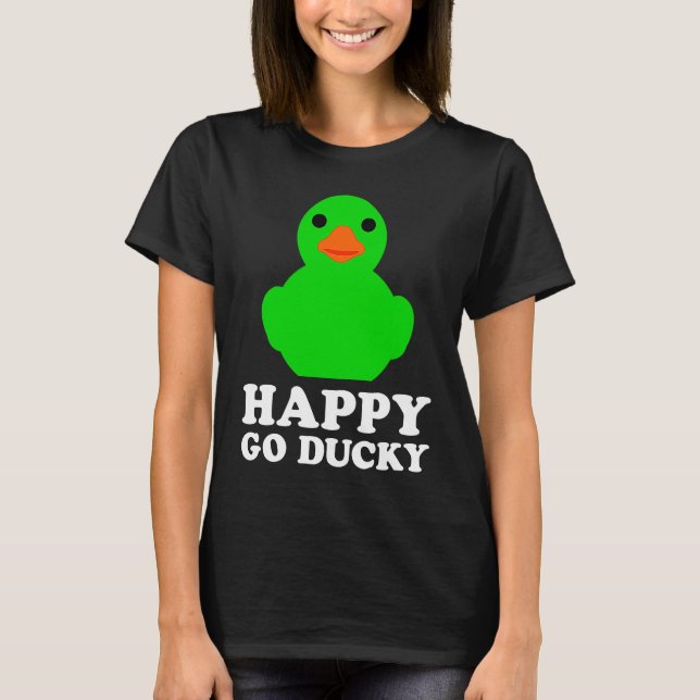 Cool Rubber Duck Lover Lucky Ducky Quack Cute Anim T-Shirt (Front)