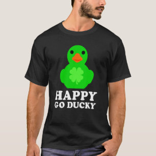 Cool Rubber Duck Lucky Go Ducky St Patrick's Day   T-Shirt