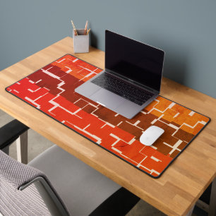 Cool Rustic Autumn Colours Desk Mat
