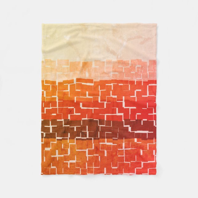 Cool Rustic Autumn Colours Fleece Blanket (Front)