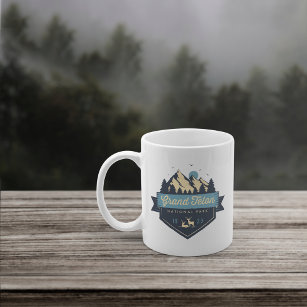 Cool Rustic Grand Teton National Park Coffee Mug