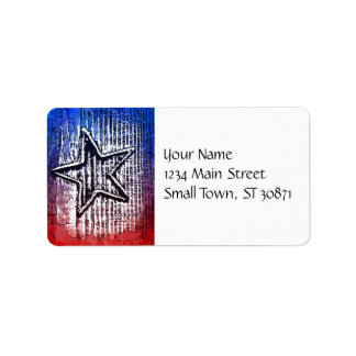 Cool Rustic Lone Star Pop Art Print Label