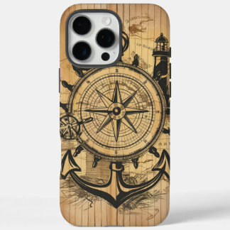Cool Rustic Nautical Explorer iPhone 16 Pro Max Case