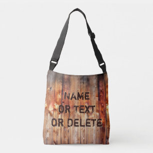 Cool Rustic Personalized Crossbody Bag for Men