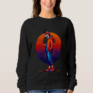 Cool Sable Antelope Modern Urban Style Sunset Retr Sweatshirt