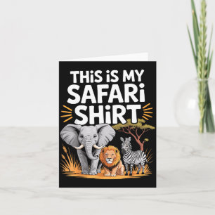 Cool Safari Costume For Men Women Adult Africa Saf Card