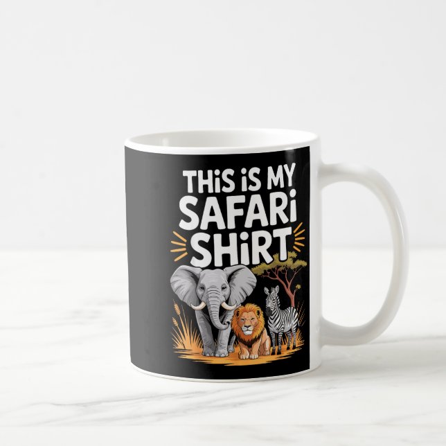 Cool Safari Costume For Men Women Adult Africa Saf Coffee Mug (Right)