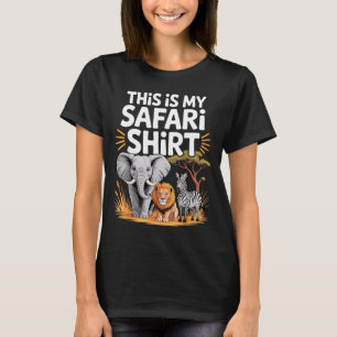 Cool Safari Costume For Men Women Adult Africa Saf T-Shirt