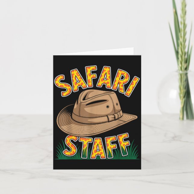 Cool Safari Costume For Men Women Kids Adult Afric Card (Front)