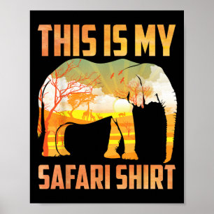 Cool Safari Costume For Men Women Kids Adult Afric Poster