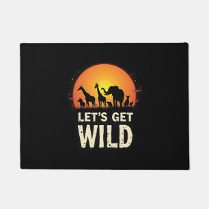 Cool Safari Design For Men Women Kids Safari Anima Doormat