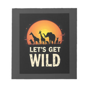 Cool Safari Design For Men Women Kids Safari Anima Notepad