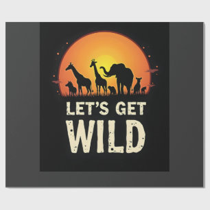 Cool Safari Design For Men Women Kids Safari Anima Wrapping Paper