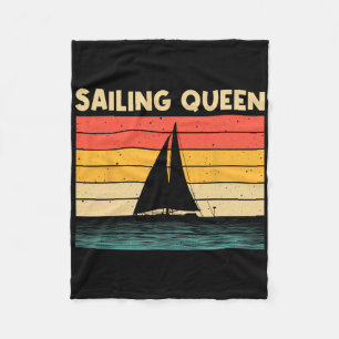 Cool Sailing For Women Mum Boating Nautical Sail B Fleece Blanket
