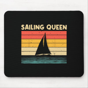 Cool Sailing For Women Mum Boating Nautical Sail B Mouse Pad