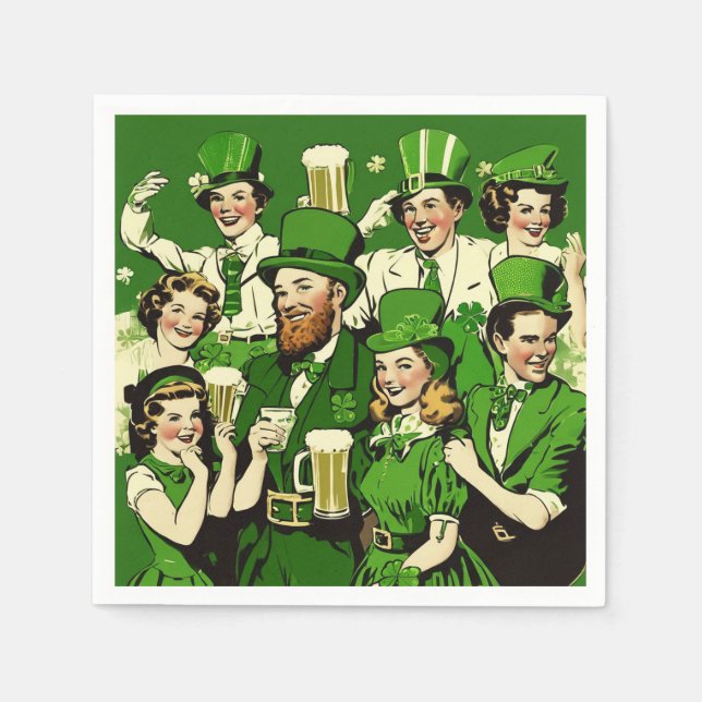 Cool Saint Patrick's Day party  Napkin (Front)