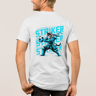  Cool Samurai Cat Soccer Striker - Gift for soccer Tri-Blend Shirt