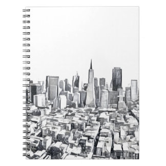 Cool San Francisco SF Citiscape Notebook