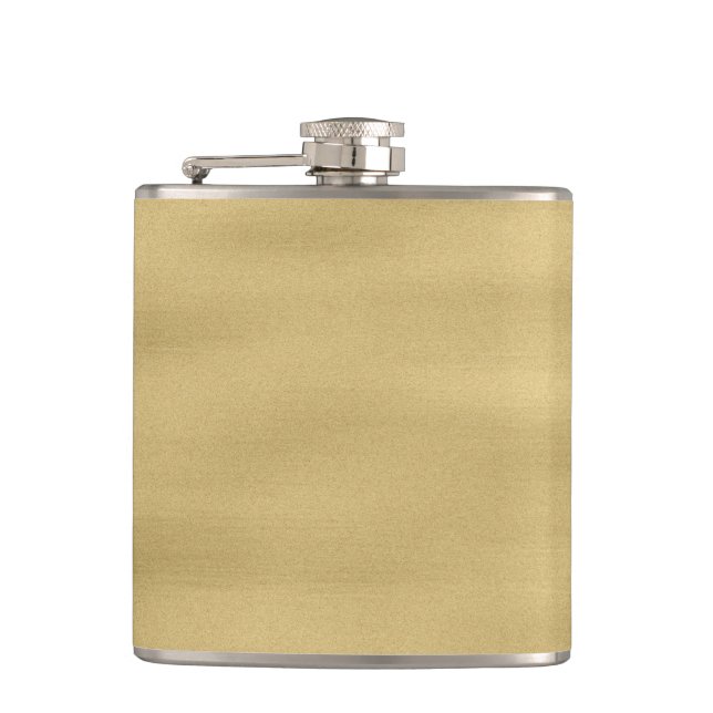 Cool Sandy Beach Look Hip Flask (Front)