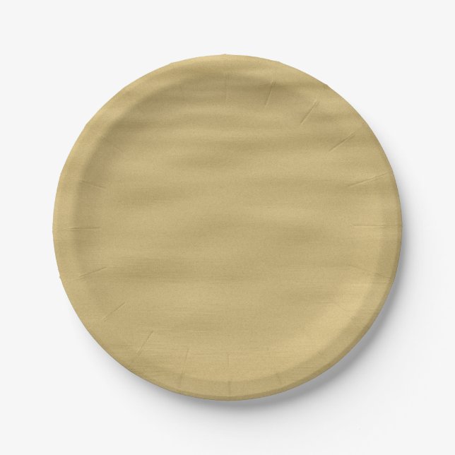 Cool Sandy Beach Look Paper Plate (Front)