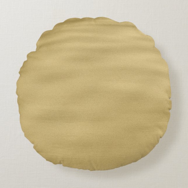 Cool Sandy Beach Look Round Cushion (Front)