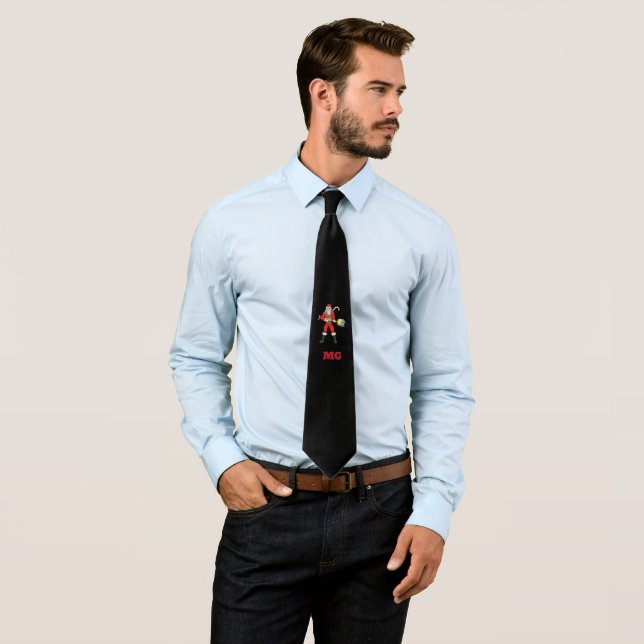 Cool Santa Claus Christmas Tie (In Situ)