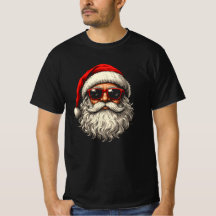 Cool Santa Claus Face Wearing Sunglasses Christmas