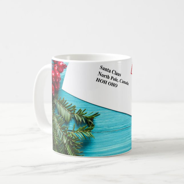 Cool Santa Claus Letter Coffee Mug (Front Left)
