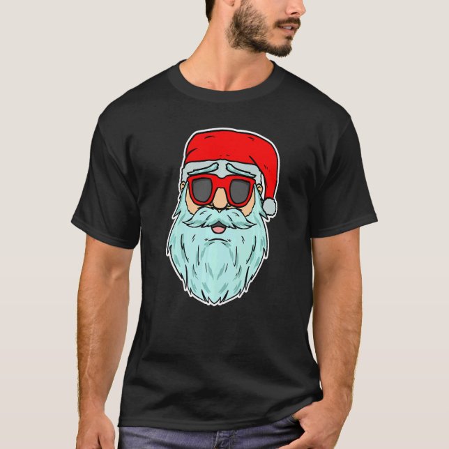 Cool Santa Claus Xmas Party Merry Christmas  1 T-Shirt (Front)