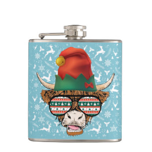 Cool Santa Cow Adult Stocking Stuffer Hip Flask