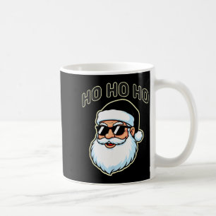 Cool Santa In Black Hat Sungles Graphic 2 Coffee Mug