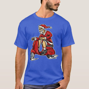 Cool Santa on a Scooter T-Shirt