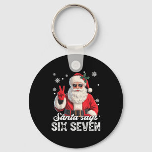 Cool Santa Says 67 Meme Funny Christmas Xmas Men W Key Ring