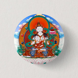 Cool  Sarvanivarana Viskambhin Bodhisattva Mahasat 3 Cm Round Badge
