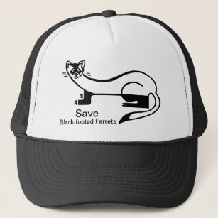 Cool Save Black-footed FERRETS- trucker hat
