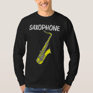 Cool Saxophone For Men Women Jazz Player Marching T-Shirt