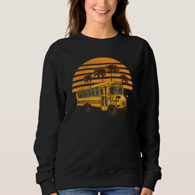 Cool School Bus Driver Costume For Men And Women V Sweatshirt (Front)