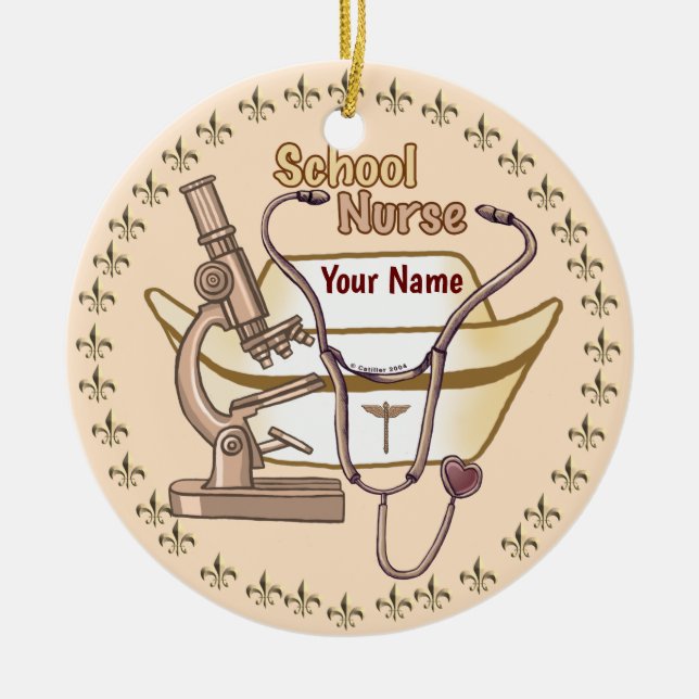Cool School Nurse ornament  (Front)