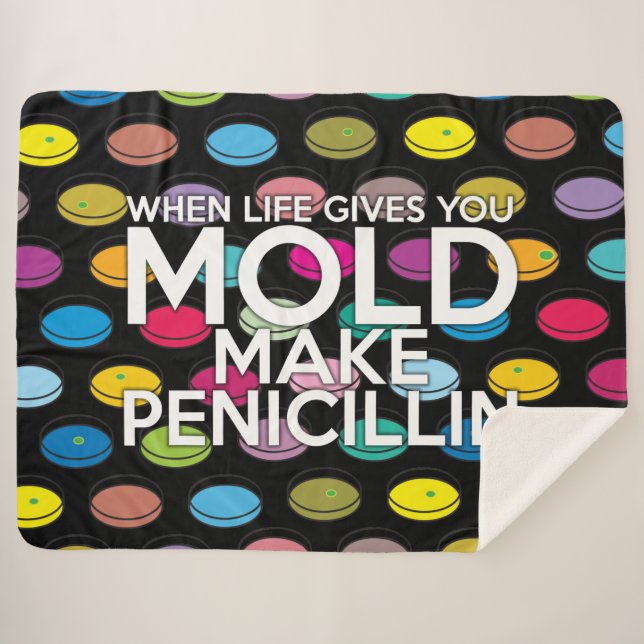 Cool Science Modern Funny Quote Sherpa Blanket (Front (Horizontal))