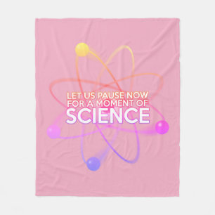Cool Science Quote Girly Pink Funny Saying Fleece Blanket