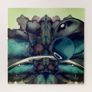Cool Scifi Landscape Abstract Jigsaw Puzzle