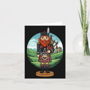 Cool Scottish Nutcracker Bagpes  Card