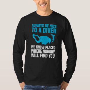 Cool Scuba Diving For Men Women Scuba Diver Underw T-Shirt
