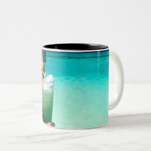 Cool Sea Creatures Two-Tone Coffee Mug