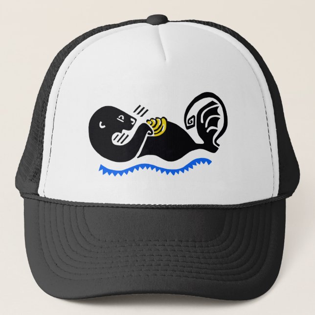 Cool  Sea OTTER - Wildlife warrior - Nature - Trucker Hat (Front)