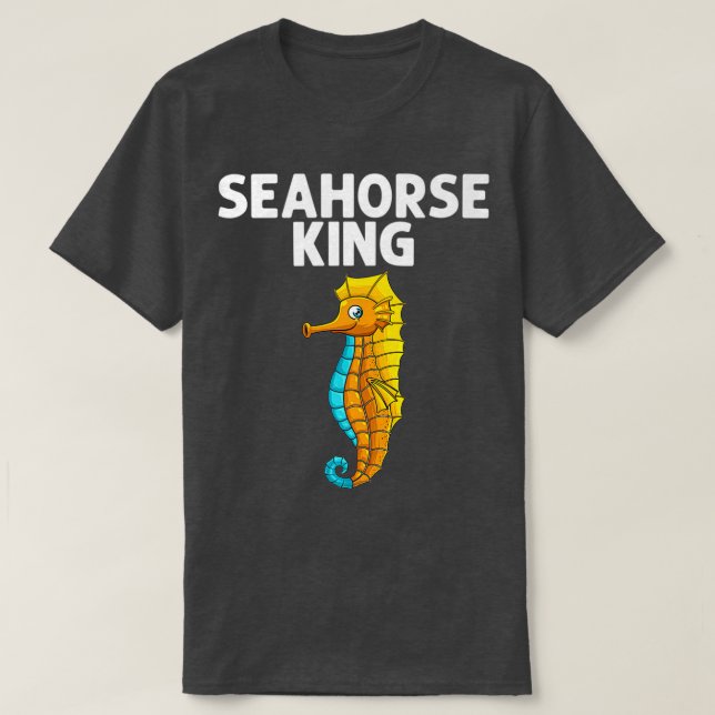 Cool Seahorse Dad Ocean Sea Animal Fish Aquarium T-Shirt (Design Front)