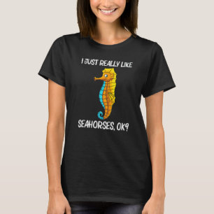 Cool Seahorse For Men Women Ocean Sea Animal Fish T-Shirt