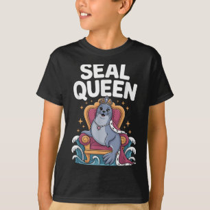 Cool Seal Art For Women Girls Mom Sea Lion Animal T-Shirt