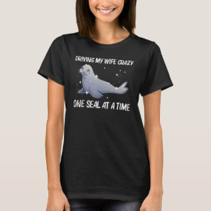 Cool Seal For Men Dad Sea Lion Animal Harp Seals T-Shirt